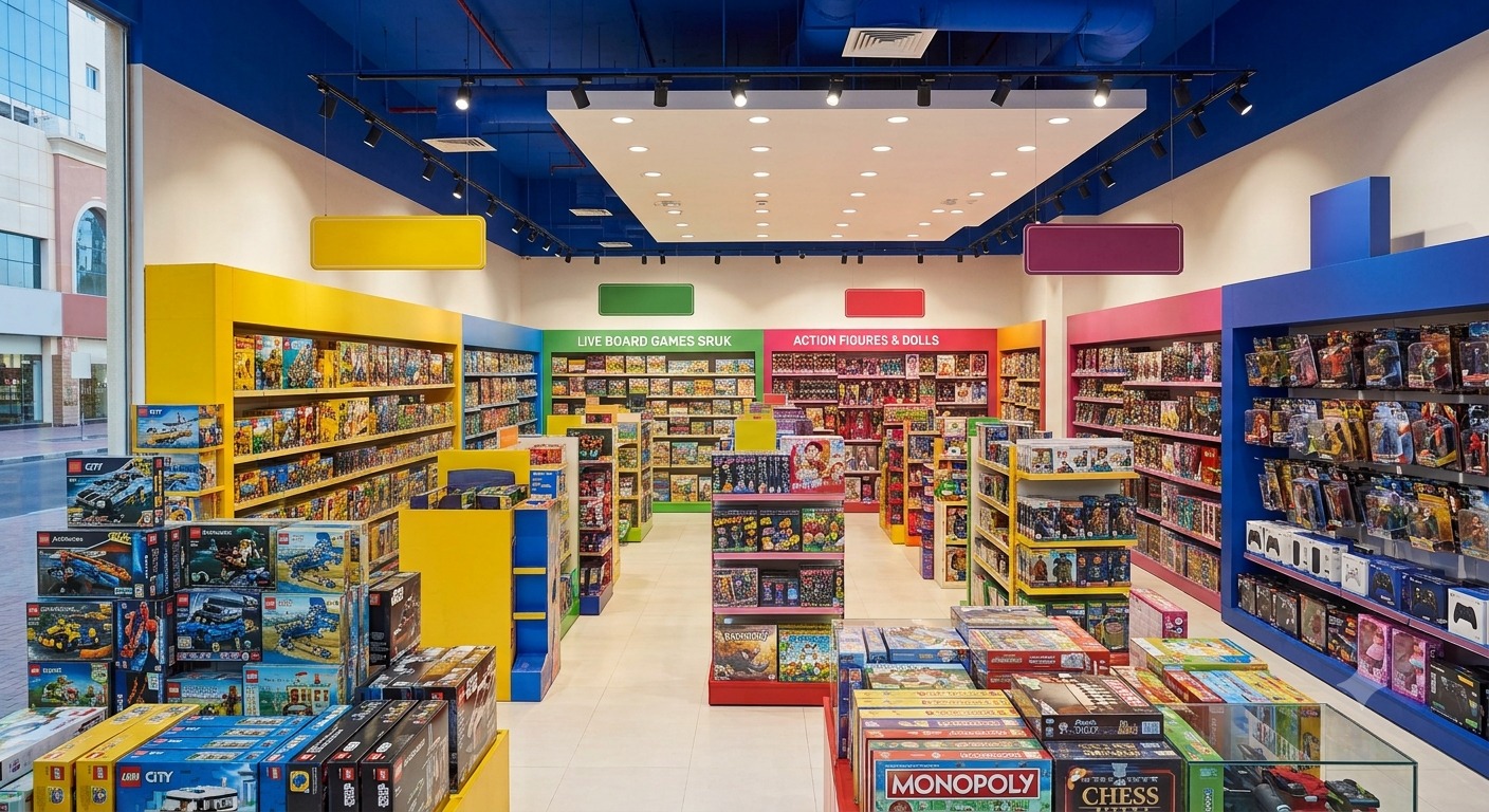 Educational toys, board games, and outdoor play equipment