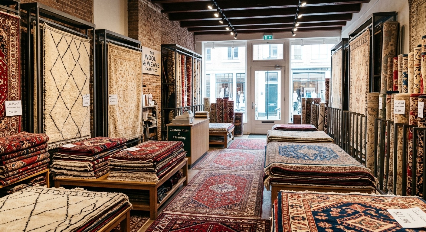 Handwoven and machine-made carpets and decorative rugs
